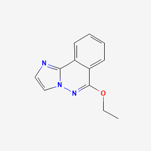 molecular formula C12H11N3O B13096229 6-Ethoxyimidazo[2,1-a]phthalazine 