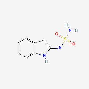 molecular formula C8H9N3O2S B13096269 N-3H-Indol-2-ylsulfuric diamide 