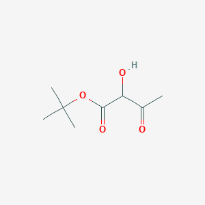 molecular formula C8H14O4 B13096289 Tert-butyl 2-hydroxy-3-oxobutanoate 