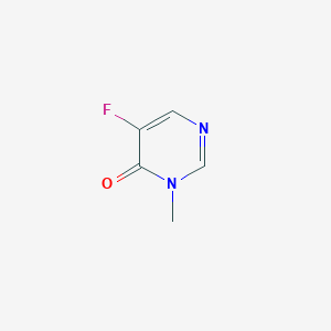 molecular formula C5H5FN2O B13096312 5-Fluoro-3-methylpyrimidin-4(3H)-one 