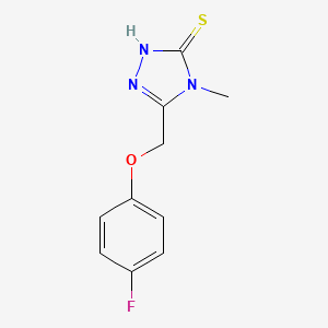 5-[(4-fluorophenoxy)methyl]-4-methyl-4H-1,2,4-triazole-3-thiol
