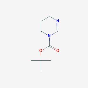 molecular formula C9H16N2O2 B13096387 Tert-butyl 5,6-dihydropyrimidine-1(4h)-carboxylate 