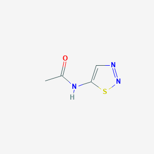 molecular formula C4H5N3OS B13096437 N-1,2,3-Thiadiazol-5-ylacetamide CAS No. 4194-08-5