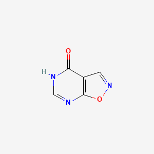 molecular formula C5H3N3O2 B13096488 Isoxazolo[5,4-d]pyrimidin-4(5h)-one 