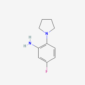 molecular formula C10H13FN2 B1309661 5-Fluoro-2-(pyrrolidin-1-yl)aniline CAS No. 869942-11-0