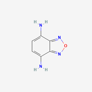 molecular formula C6H6N4O B13096674 2,1,3-Benzoxadiazole-4,7-diamine CAS No. 215860-46-1