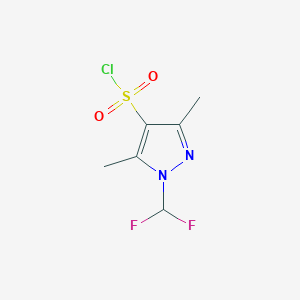 1-Difluoromethyl-3,5-dimethyl-1H-pyrazole-4-sulfonyl chloride