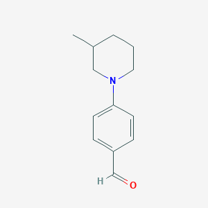 molecular formula C13H17NO B1309674 4-(3-Methylpiperidin-1-yl)benzaldehyde CAS No. 869943-29-3