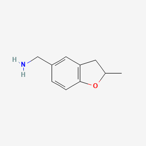 1-(2-Methyl-2,3-dihydro-1-benzofuran-5-YL)methanamine