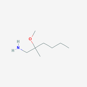 molecular formula C8H19NO B13096780 2-Methoxy-2-methyl-hexylamine CAS No. 1416352-03-8