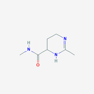 molecular formula C7H13N3O B13096806 N,2-Dimethyl-1,4,5,6-tetrahydropyrimidine-4-carboxamide 