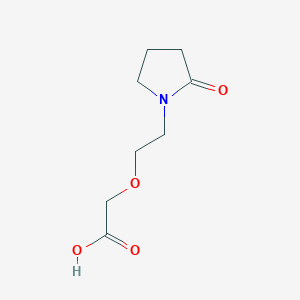 molecular formula C8H13NO4 B1309701 [2-(2-Oxo-pyrrolidin-1-yl)-ethoxy]-acetic acid CAS No. 878447-60-0