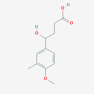 molecular formula C12H16O4 B1309702 4-Hydroxy-4-(4-methoxy-3-methyl-phenyl)-butyric acid CAS No. 879053-49-3