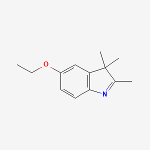 molecular formula C13H17NO B13097049 5-Ethoxy-2,3,3-trimethyl-3H-indole CAS No. 74470-86-3