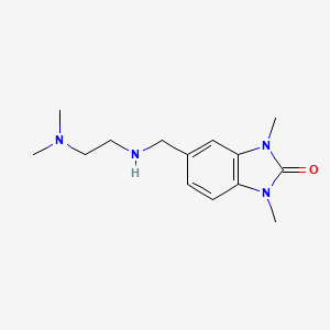 molecular formula C14H22N4O B1309713 5-[(2-Dimethylamino-ethylamino)-methyl]-1,3-dimethyl-1,3-dihydro-benzoimidazol-2-one CAS No. 881452-54-6