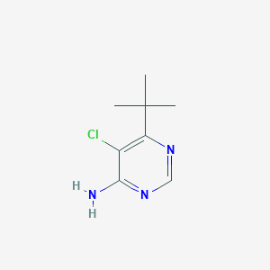 molecular formula C8H12ClN3 B13097137 6-(tert-Butyl)-5-chloropyrimidin-4-amine 