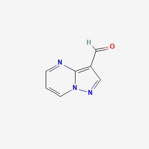 molecular formula C7H5N3O B1309714 Pyrazolo[1,5-a]pyrimidine-3-carbaldehyde CAS No. 879072-59-0