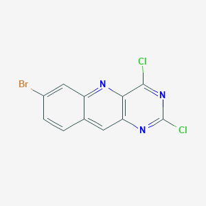 molecular formula C11H4BrCl2N3 B13097166 7-Bromo-2,4-dichloropyrimido[5,4-b]quinoline 