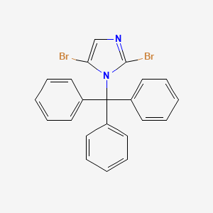 molecular formula C22H16Br2N2 B1309718 2,5-二溴-1-三苄基咪唑 CAS No. 850429-53-7