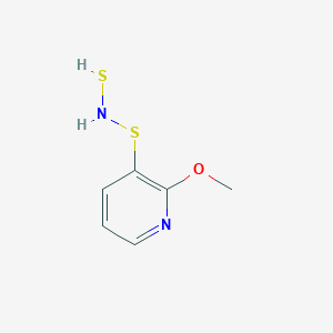 molecular formula C6H8N2OS2 B13097211 N-(2-methoxypyridin-3-yl)sulfanylthiohydroxylamine 