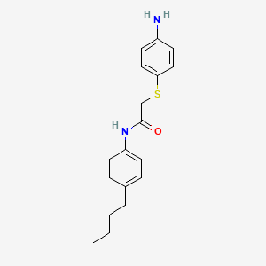 molecular formula C18H22N2OS B1309727 2-[(4-aminophenyl)sulfanyl]-N-(4-butylphenyl)acetamide CAS No. 763128-02-5