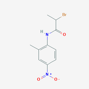 molecular formula C10H11BrN2O3 B1309730 2-bromo-N-(2-methyl-4-nitrophenyl)propanamide CAS No. 329208-83-5