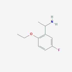 molecular formula C10H14FNO B1309732 1-(2-Ethoxy-5-fluorophenyl)ethan-1-amine CAS No. 634150-56-4