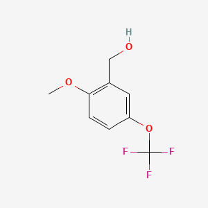 molecular formula C9H9F3O3 B1309735 2-Methoxy-5-(trifluoromethoxy)benzyl alcohol CAS No. 562840-50-0