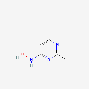 molecular formula C6H9N3O B13097376 N-(2,6-dimethylpyrimidin-4-yl)hydroxylamine CAS No. 89808-18-4