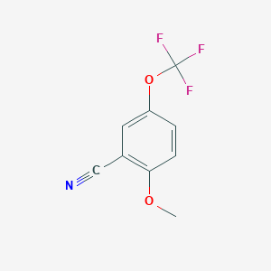 molecular formula C9H6F3NO2 B1309743 2-Methoxy-5-(trifluoromethoxy)benzonitrile CAS No. 886500-03-4