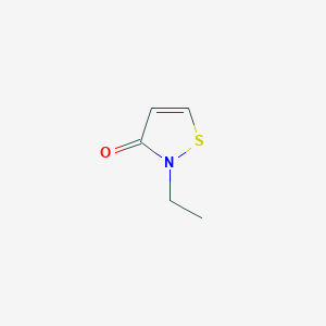 molecular formula C5H7NOS B13097461 2-Ethylisothiazol-3(2H)-one CAS No. 2682-21-5