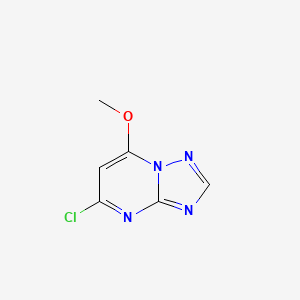 molecular formula C6H5ClN4O B13097490 5-Chloro-7-methoxy-[1,2,4]triazolo[1,5-a]pyrimidine CAS No. 89581-76-0