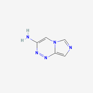 molecular formula C5H5N5 B13097495 Imidazo[5,1-c][1,2,4]triazin-3-amine CAS No. 253878-30-7