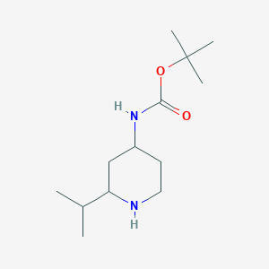 molecular formula C13H26N2O2 B13097529 tert-Butyl (2-isopropylpiperidin-4-yl)carbamate 