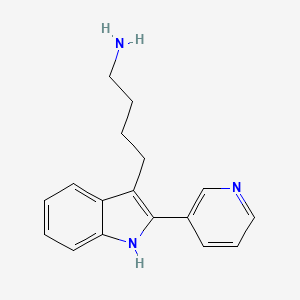 molecular formula C17H19N3 B1309753 4-(2-pyridin-3-yl-1H-indol-3-yl)butan-1-amine CAS No. 556777-74-3