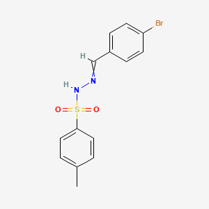 molecular formula C14H13BrN2O2S B1309765 N-[(4-bromophenyl)methylideneamino]-4-methylbenzenesulfonamide CAS No. 19350-68-6