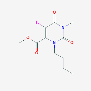 molecular formula C11H15IN2O4 B13097745 Methyl 3-butyl-5-iodo-1-methyl-2,6-dioxo-1,2,3,6-tetrahydropyrimidine-4-carboxylate 