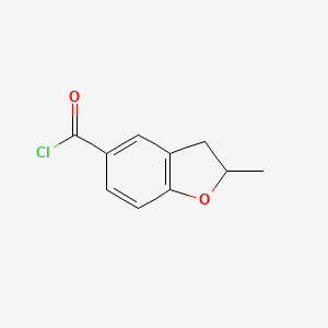 molecular formula C10H9ClO2 B1309778 2-Methyl-2,3-dihydro-benzofuran-5-carbonyl chloride CAS No. 55746-01-5