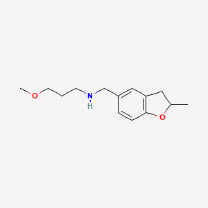 molecular formula C14H21NO2 B1309779 (3-甲氧基-丙基)-(2-甲基-2,3-二氢-苯并呋喃-5-基甲基)-胺 CAS No. 878046-63-0