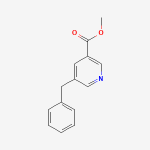 molecular formula C14H13NO2 B13097794 Methyl 5-benzylnicotinate 