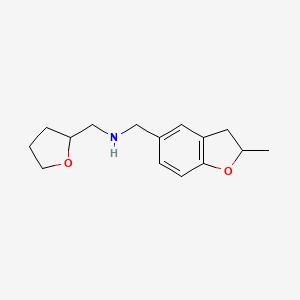 molecular formula C15H21NO2 B1309780 （2-甲基-2,3-二氢苯并呋喃-5-基甲基）-（四氢呋喃-2-基甲基）-胺 CAS No. 878046-64-1