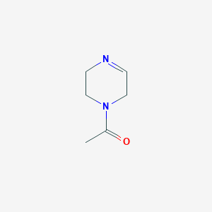 molecular formula C6H10N2O B13097866 1-(5,6-Dihydropyrazin-1(2H)-yl)ethanone 