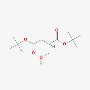 molecular formula C13H24O5 B13097871 Di-tert-butyl 2-(hydroxymethyl)succinate 