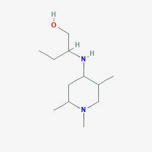 molecular formula C12H26N2O B1309788 2-(1,2,5-Trimethyl-piperidin-4-ylamino)-butan-1-ol CAS No. 198543-01-0