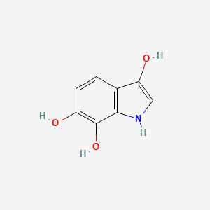 molecular formula C8H7NO3 B13097885 1H-Indole-3,6,7-triol CAS No. 41727-73-5