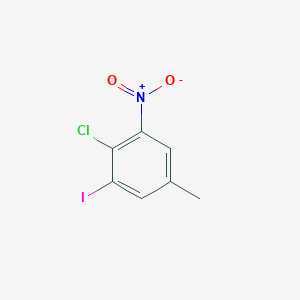 molecular formula C7H5ClINO2 B13097913 2-Chloro-1-iodo-5-methyl-3-nitrobenzene 