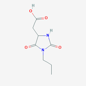 molecular formula C8H12N2O4 B1309798 (2,5-Dioxo-1-propyl-imidazolidin-4-yl)-acetic acid CAS No. 1008961-08-7