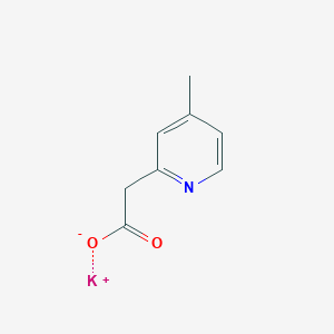 molecular formula C8H8KNO2 B13097994 Potassium 2-(4-methylpyridin-2-yl)acetate 