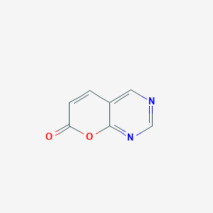 molecular formula C7H4N2O2 B13098011 7H-Pyrano[2,3-D]pyrimidin-7-one CAS No. 4425-51-8