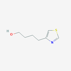 molecular formula C7H11NOS B13098021 4-Thiazolebutanol CAS No. 79685-57-7